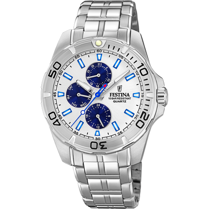 FESTINA HEREN HORLOGE WIT MULTIFUNCTION COLLECTION F20445/1