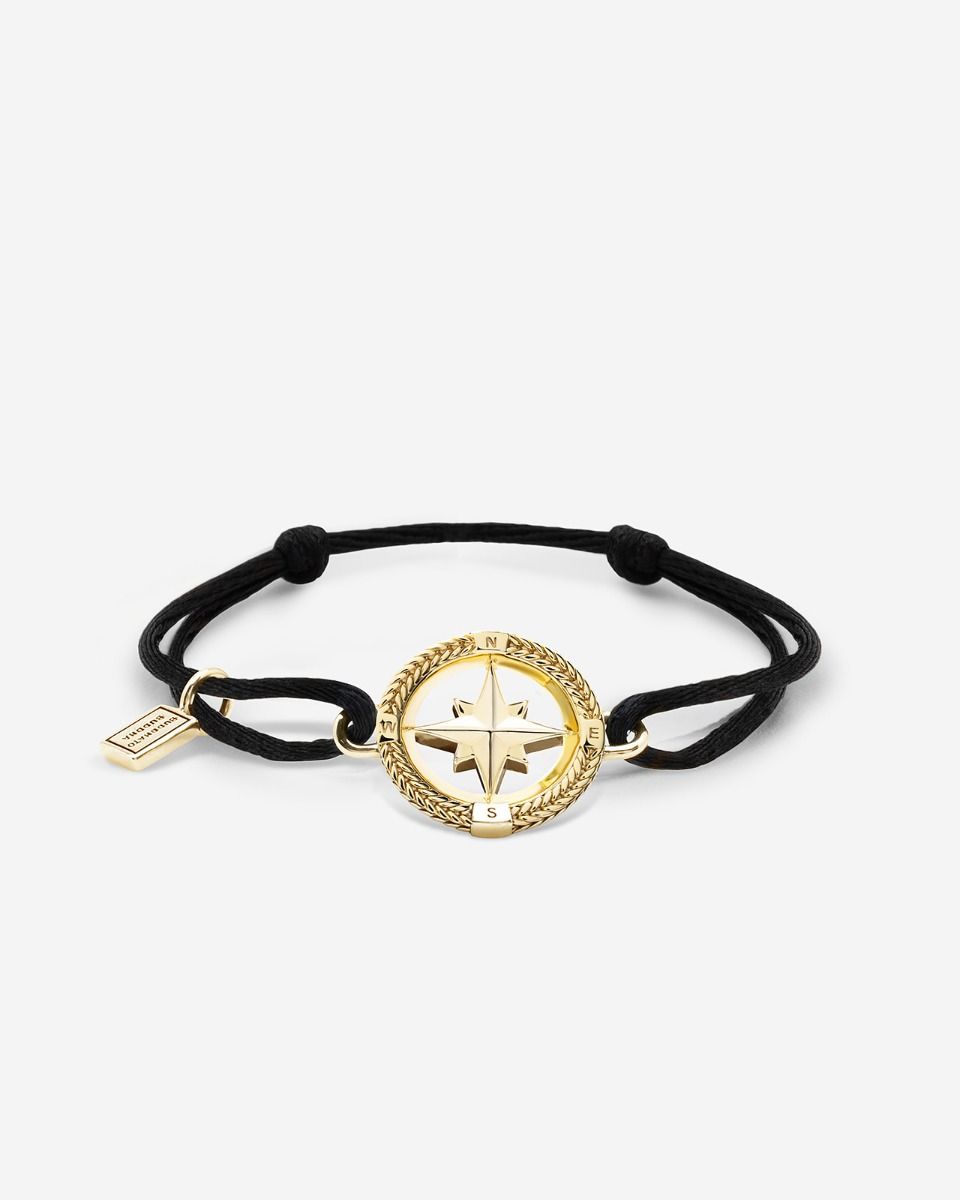 BUDDHA TO BUDDHA BARBARA MINI KOMPAS KOORD ARMBAND VERGULD