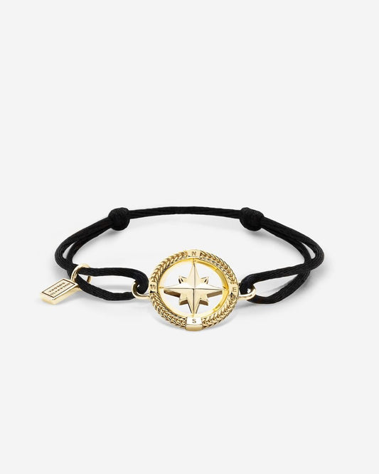 BUDDHA TO BUDDHA BARBARA MINI KOMPAS KOORD ARMBAND VERGULD