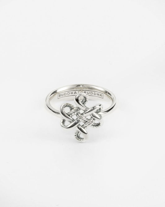 BUDDHA TO BUDDHA RING ENDLESS KNOT ZILVER