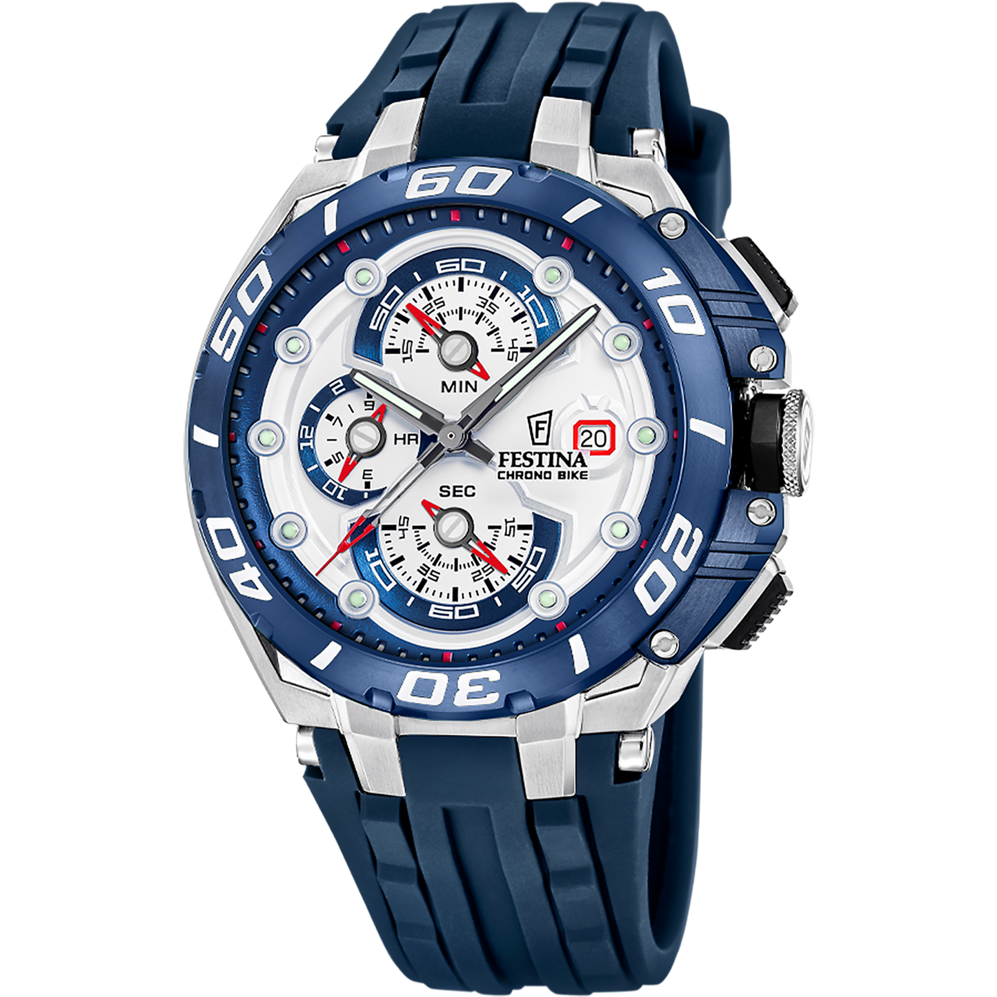 FESTINA HEREN HORLOGE DONKERBLAUW CHRONO BIKE F20775/1