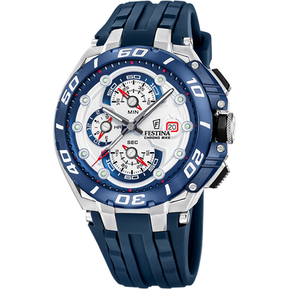 FESTINA HEREN HORLOGE DONKERBLAUW CHRONO BIKE F20775/1