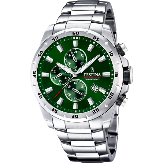 FESTINA HEREN HORLOGE GROEN TIMLESS CHRONOGRAPH F20463/3