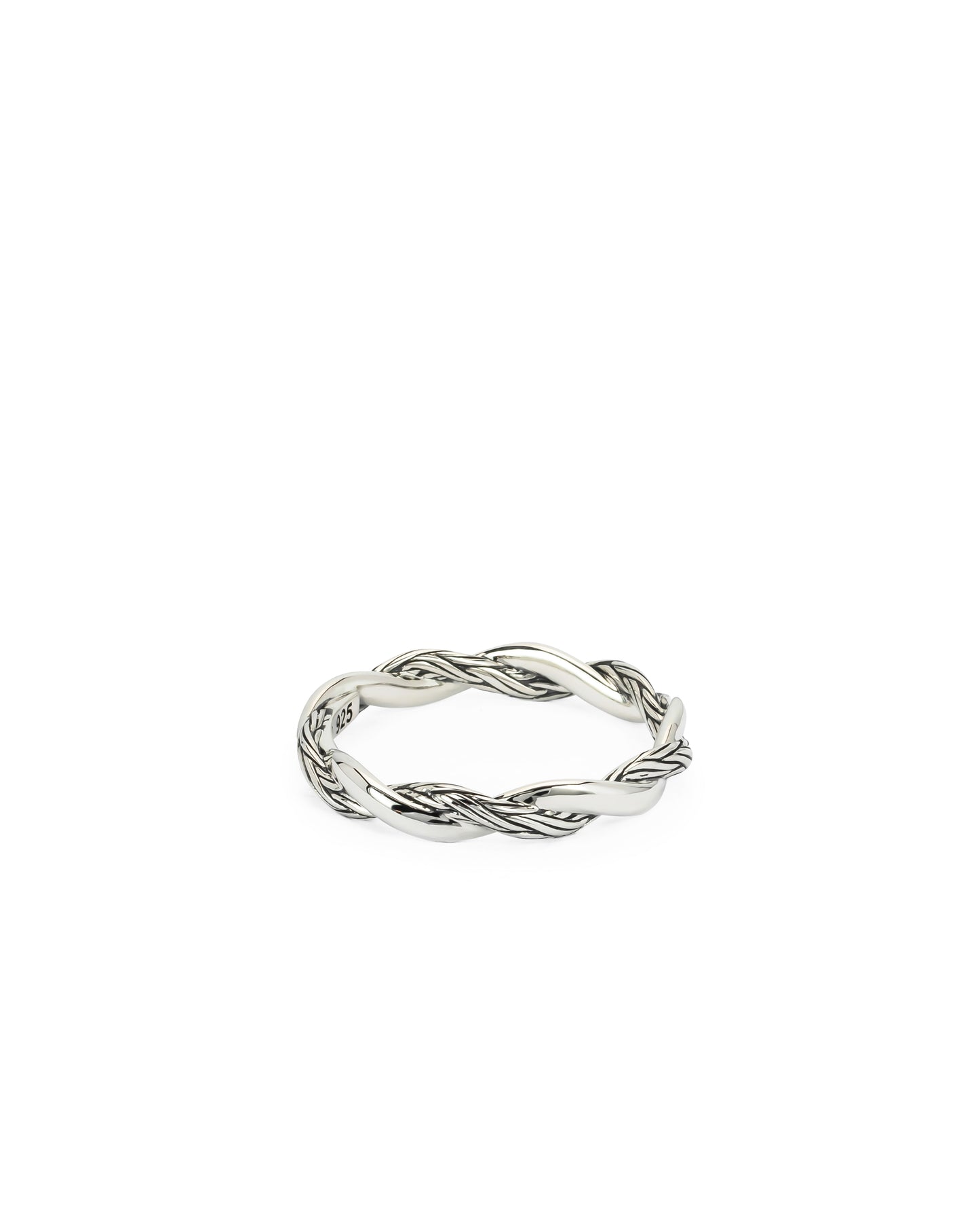 BUDDHA TO BUDDHA STACKING KATJA TWIST RING ZILVER