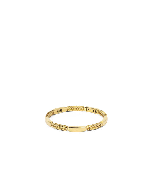 BUDDHA TO BUDDHA STACKING BARBARA MIX RING 14KT