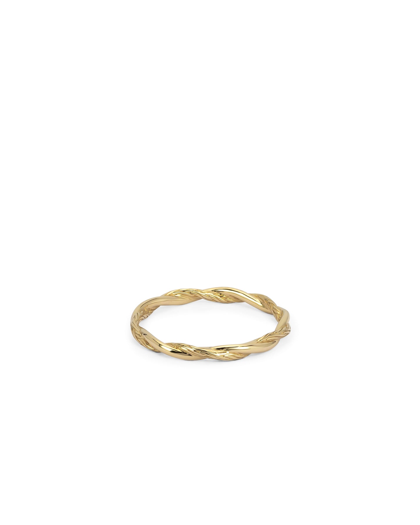 BUDDHA TO BUDDHA STACKING KATJA TWIST RING 14KT