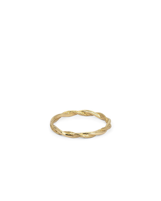 BUDDHA TO BUDDHA STACKING KATJA TWIST RING 14KT