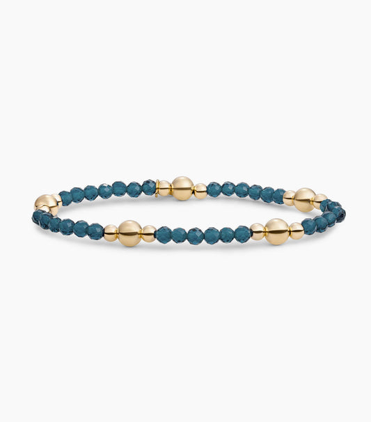 SPARKLING BOLD MIX ARMBAND OCEAN TOPAZ QUARTZ