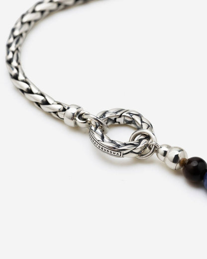 BUDDHA TO BUDDHA SPIRIT BEAD STACKING KETTING TIGER EYE SODALITE ZILVER 45 CM
