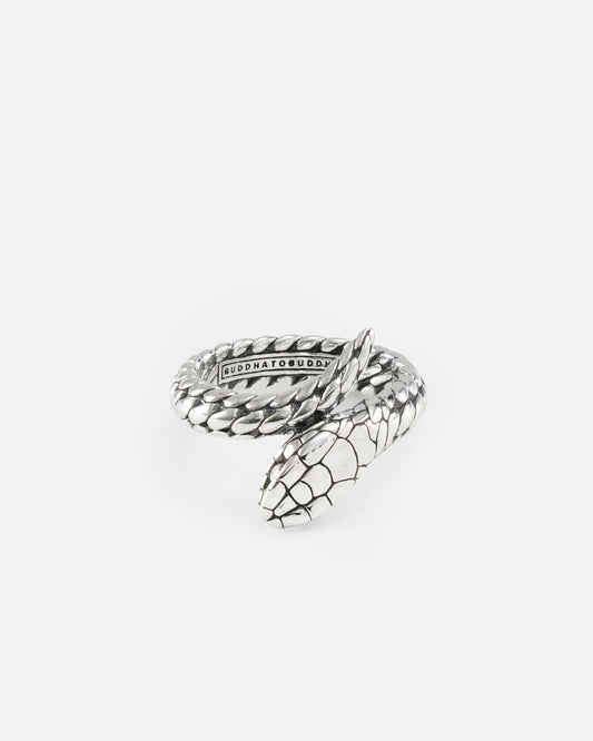 BUDDHA TO BUDDHA RING BEN XS SLANG ZILVER