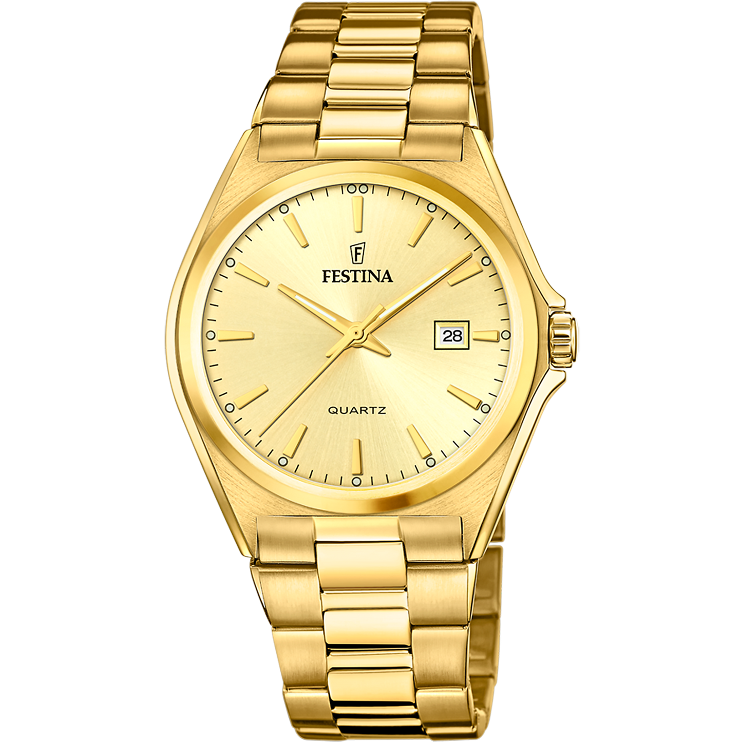 FESTINA KLASSIEK HEREN HORLOGE GOUDKLEURIG F20555/3