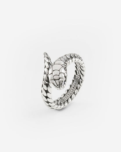 BUDDHA TO BUDDHA RING BEN XS SLANG ZILVER