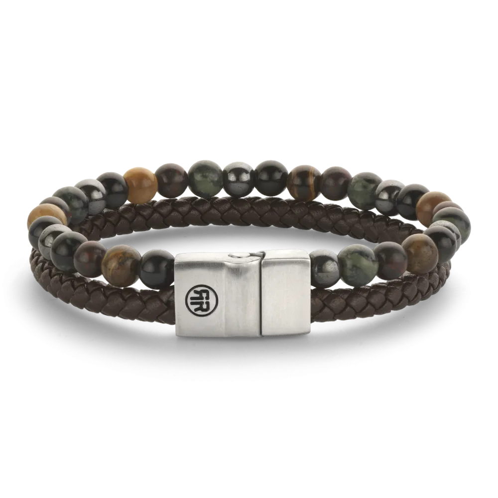 Rebel & Rose Armband Full Metal Combo 12mm Stormy Weather