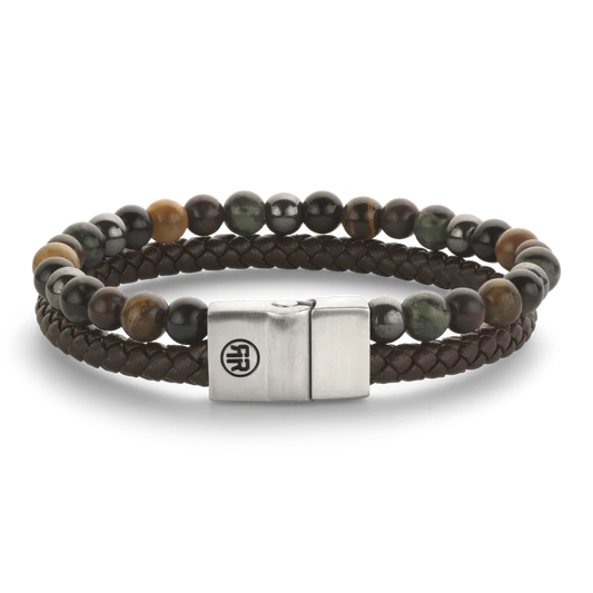 Rebel & Rose Armband Full Metal Combo 12mm Stormy Weather