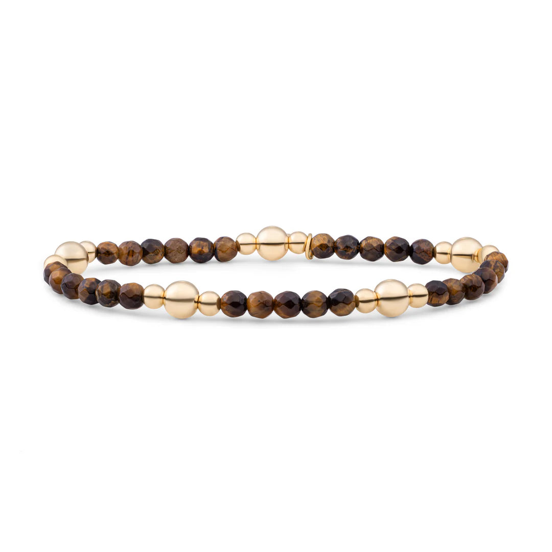 SPARKLING Bracelet Tiger Eye Bold Mix Gold