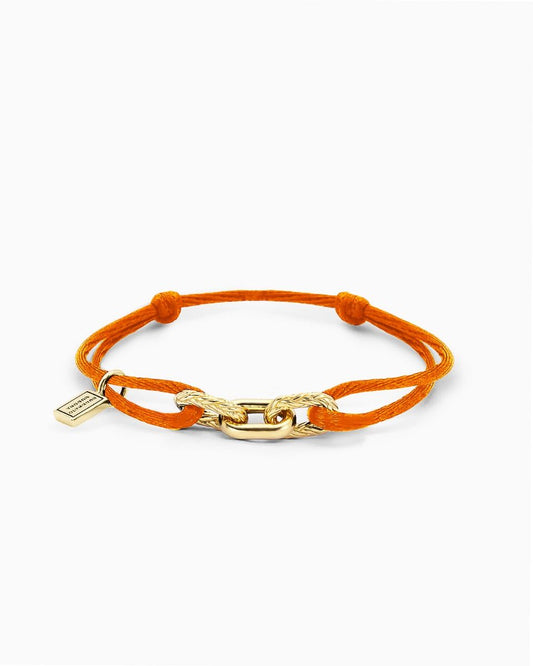 BUDDHA TO BUDDHA WK KOORD ARMBAND KATJA VERGULD ORANJE (LIMITED)