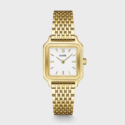 Cluse Gracieuse Petite Watch Steel, White, Gold Colour