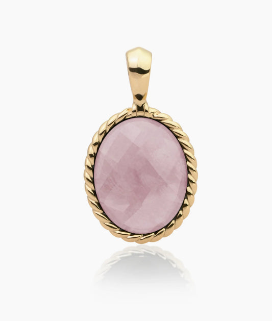 SPARKLING TWIST PENDANT PINK OPALITE