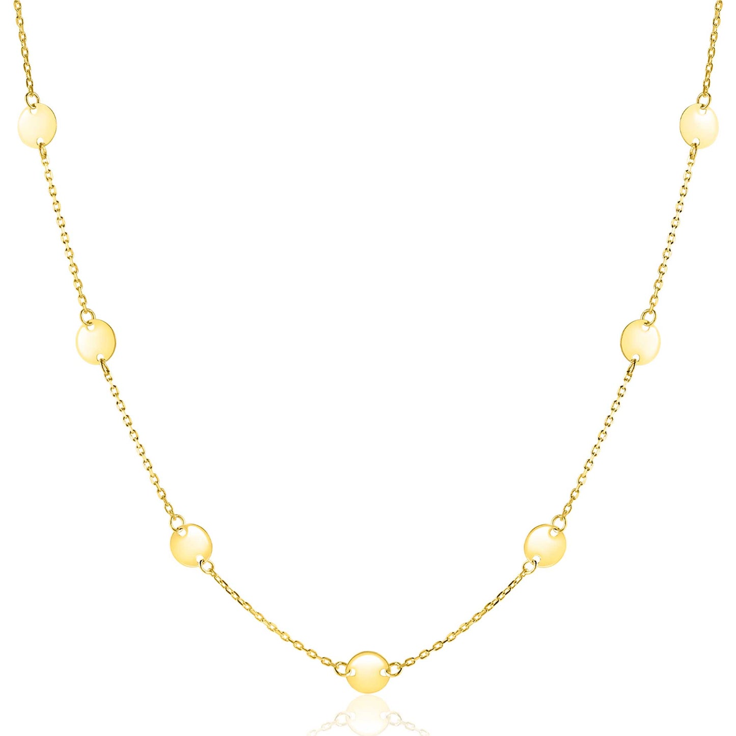 ZINZI Gold 14 karaat gouden collier 42 - 45cm ZGC503
