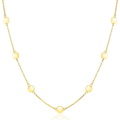 ZINZI Gold 14 karaat gouden collier 42 - 45cm ZGC503