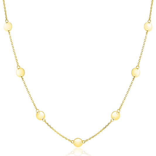 ZINZI Gold 14 karaat gouden collier 42 - 45cm ZGC503