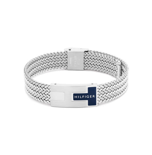 Tommy Hilfiger Roestvrijstalen mesh armband 19 cm