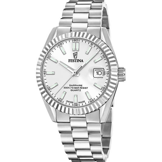 FESTINA HEREN HORLOGE SWISS MADE WIT CLASSIC F20084/A