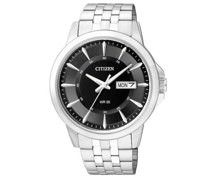 CITIZEN Sporty Quartz Horloge voor Heren – Zwarten Wijzerplaat  BF2011-51E