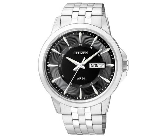 CITIZEN Sporty Quartz Horloge voor Heren – Zwarten Wijzerplaat  BF2011-51E