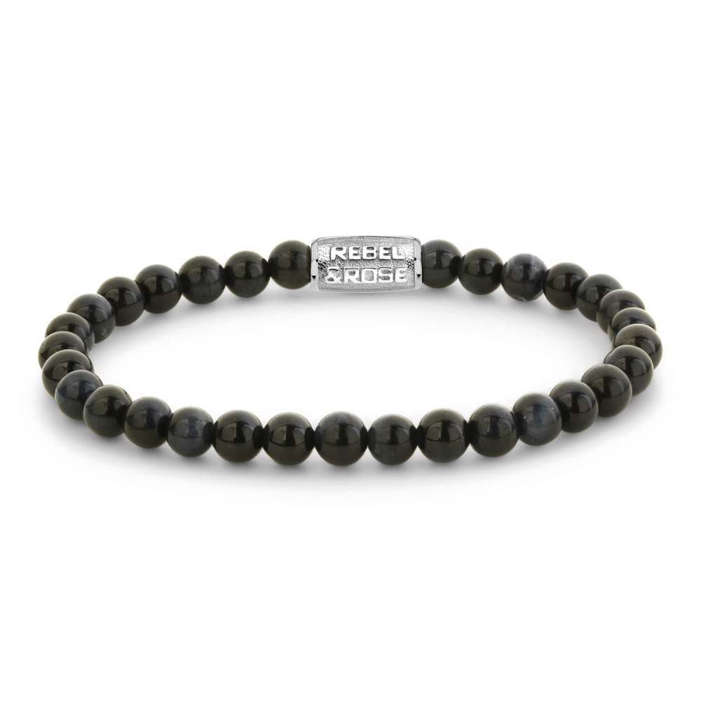 Rebel & Rose Armband Tiger Blues 6mm