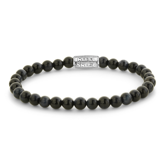 Rebel & Rose Armband Tiger Blues 6mm