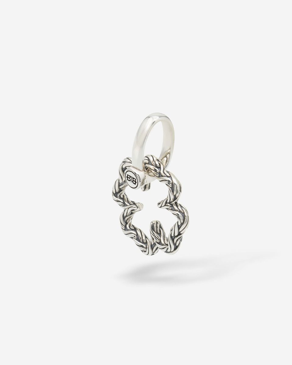 BUDDHA TO BUDDHA KATJA MINI KLAVER HANGER ZILVER