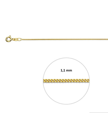 L-KASIUS 9K gourmette 1,1 MM
