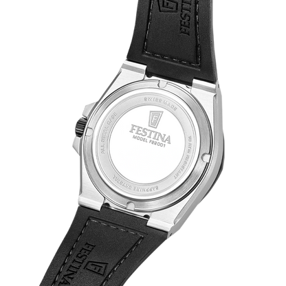 FESTINA HEREN HORLOGE SWISS MADE BLAUW LEREN VALEE F22001/2