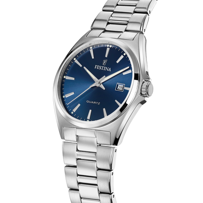 FESTINA HEREN BLAUW STAAL HORLOGE ARMBAND F20552/3