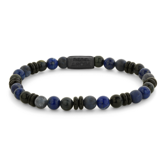 Rebel & Rose Armband Variations Mix-Blue 6mm