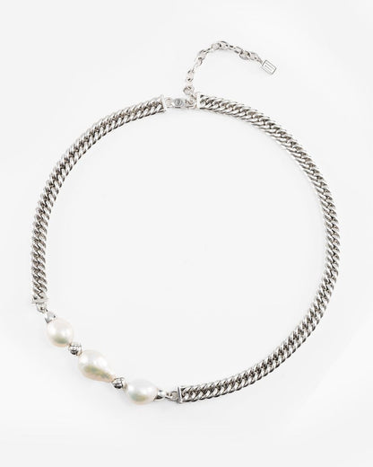 BUDDHA TO BUDDHA KETTING BAROK PAREL CHAIN ZILVER