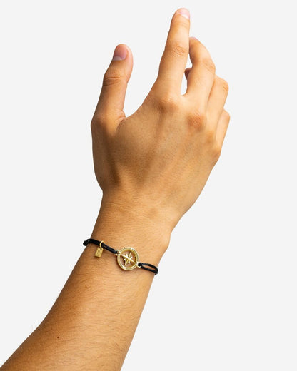 BUDDHA TO BUDDHA BARBARA MINI KOMPAS KOORD ARMBAND VERGULD