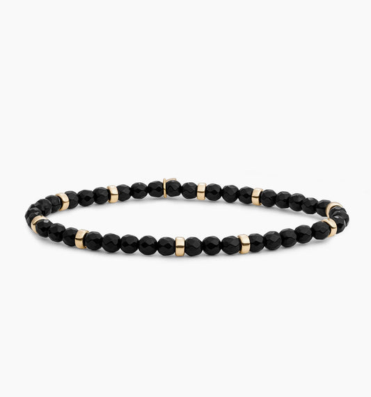 SPARKLING ROUNDEL INTERSTELLAR ARMBAND ONYX