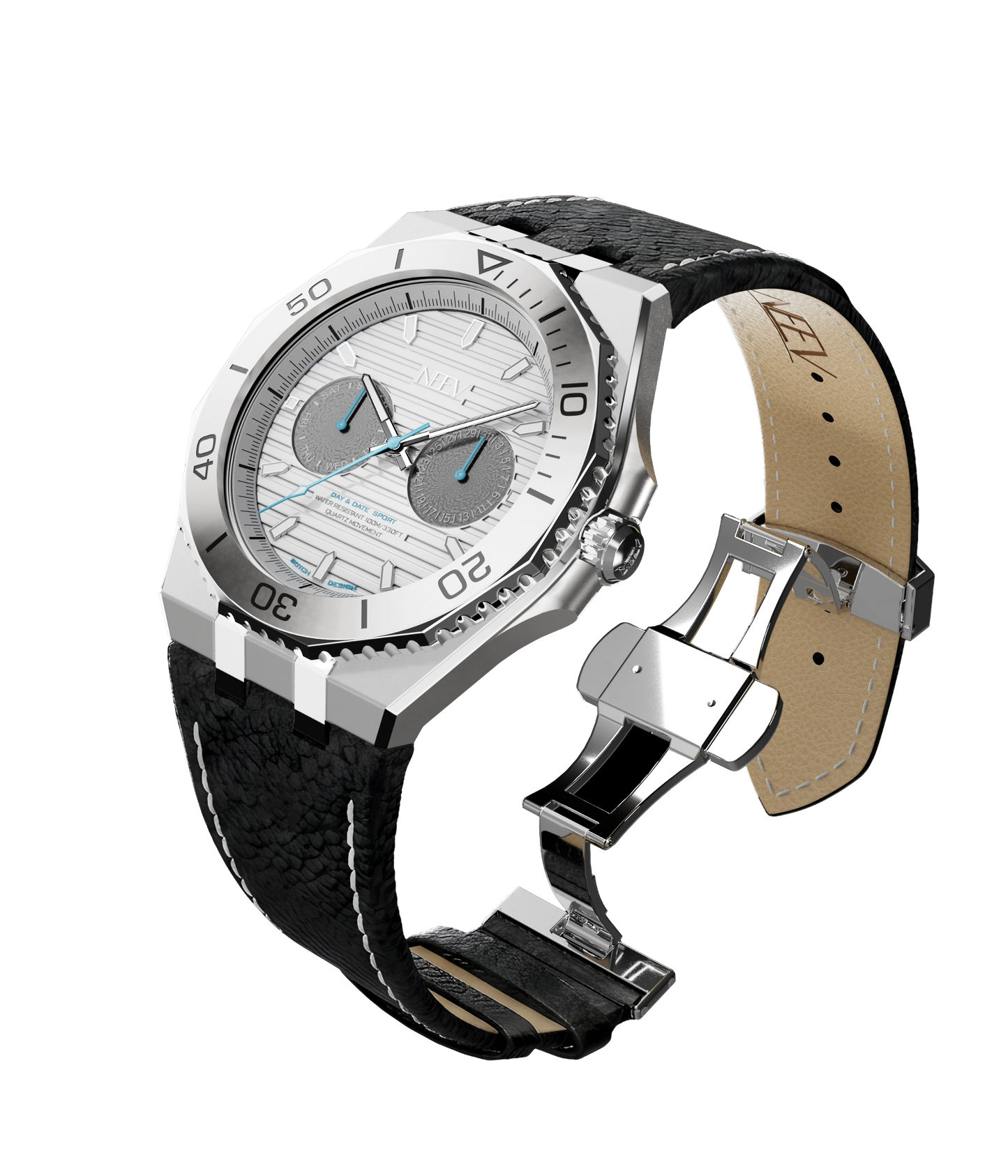 NEEV Atlas Sport Leder Zwart