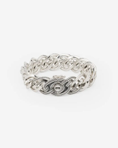 BUDDHA TO BUDDHA ARMBAND NATHALIE SMALL TEXTUUR ZILVER