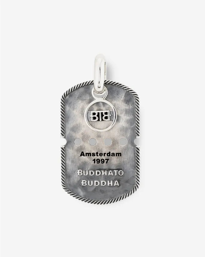 BUDDHA TO BUDDHA ARMY TAG PENDANT SILVER