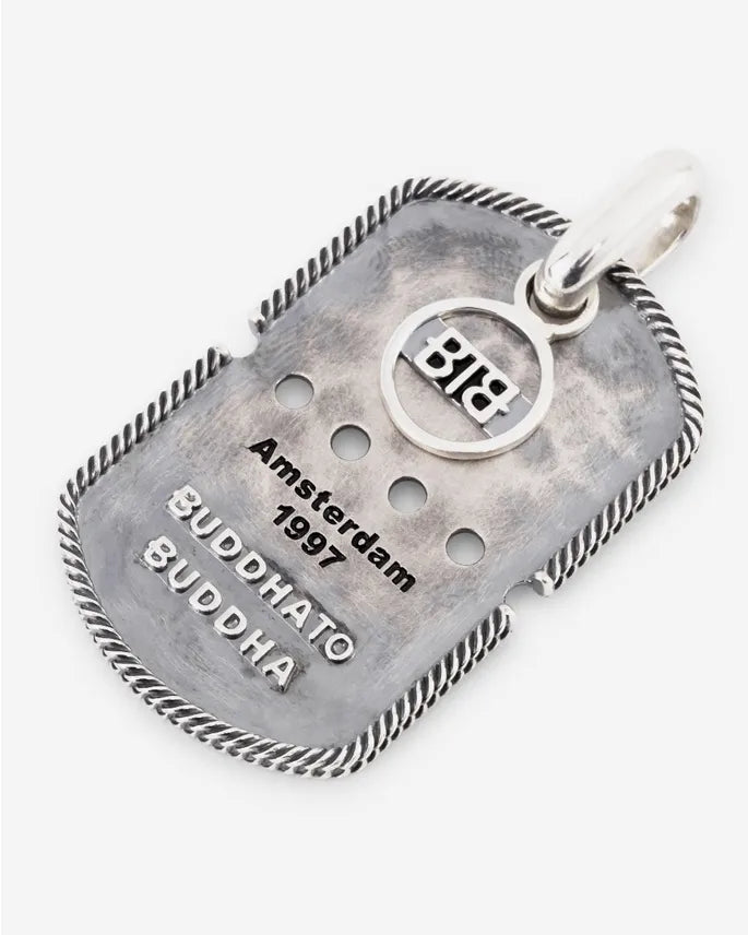 BUDDHA TO BUDDHA ARMY TAG PENDANT SILVER