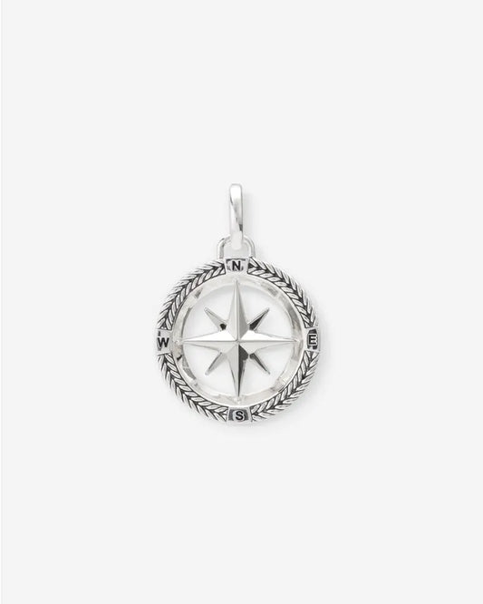 BUDDHA TO BUDDHA BARBARA COMPASS PENDANT SILVER