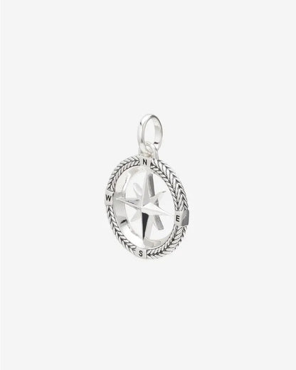 BUDDHA TO BUDDHA BARBARA COMPASS PENDANT SILVER