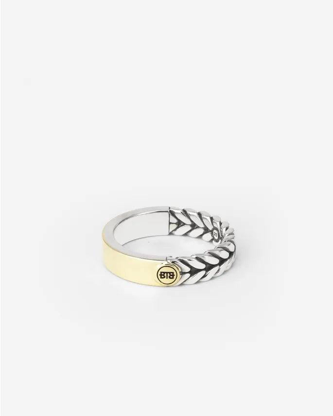 BUDDHA TO BUDDHA BARBARA SMALL DUAL RING BICOLOR