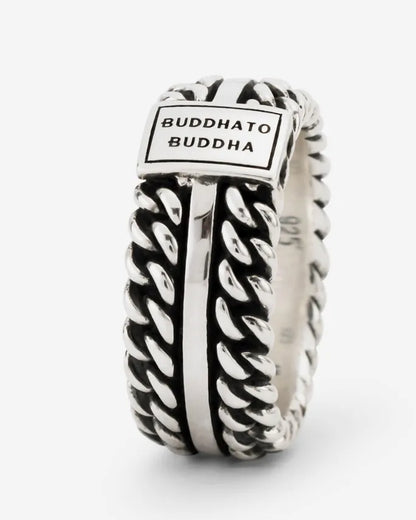 BUDDHA TO BUDDHA CHAIN TEXTURE RING