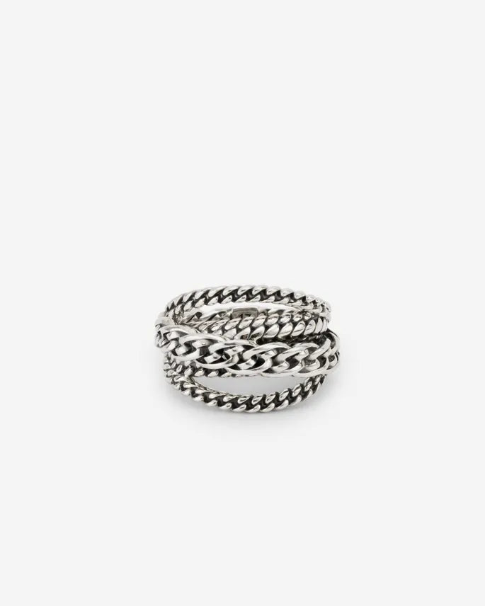 BUDDHA TO BUDDHA MULTI CHAIN RING ZILVER