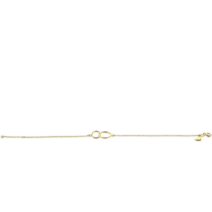 ZINZI GOLD 14KT ARMBAND MET OPEN RONDJES ZGA115