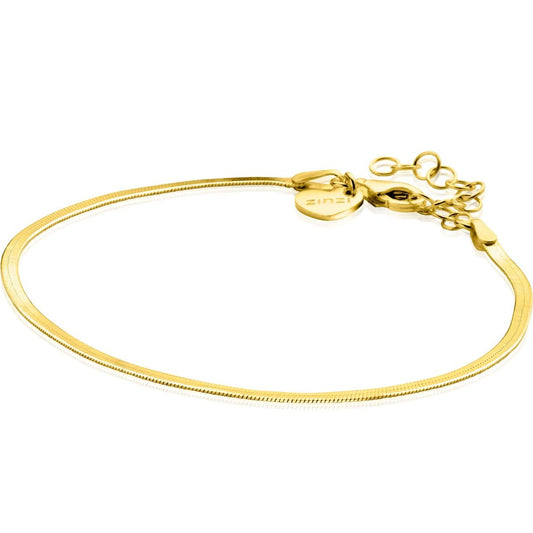 ZINZI COLLIER  GOLD PLATED PLAT GOURMET